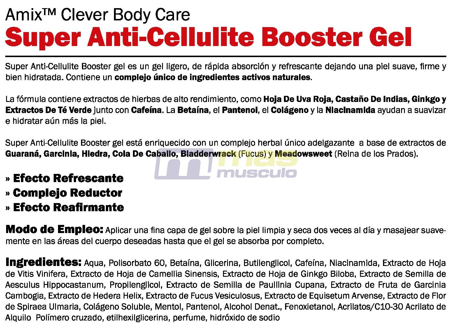 ANTI CELLULITE BOOSTER GEL 200ml