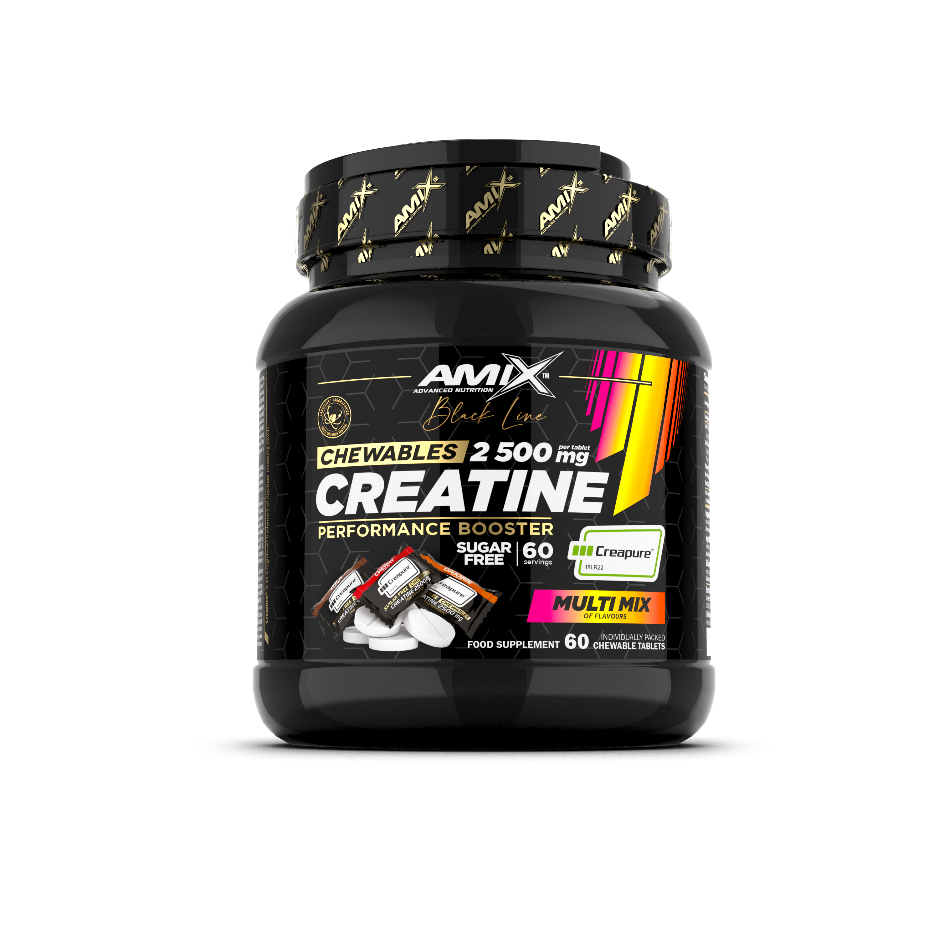 CREATINE CREAPUE BLACK LINE A MÂCHER 60tbl