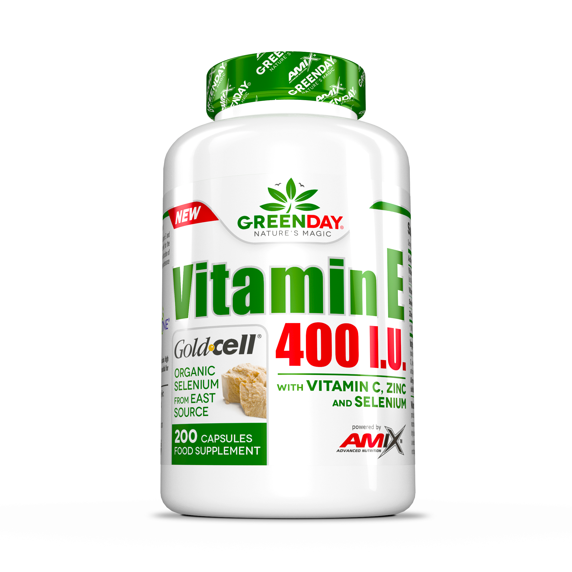 VITAMINE E 400 I.U. GREENDAY LIFE+200caps